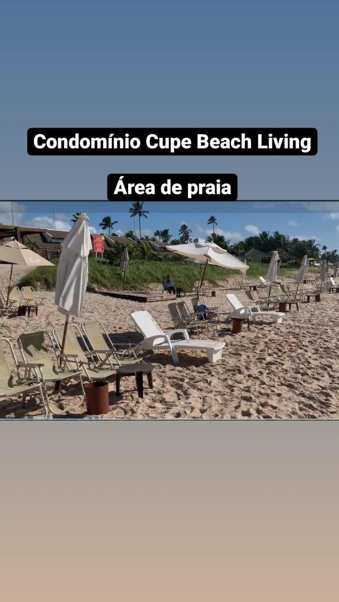Luxuoso Flat 3 Quartos, Terreo, No Cupe Beach Living - Beira Mar De Porto De Galinhas Ngoại thất bức ảnh