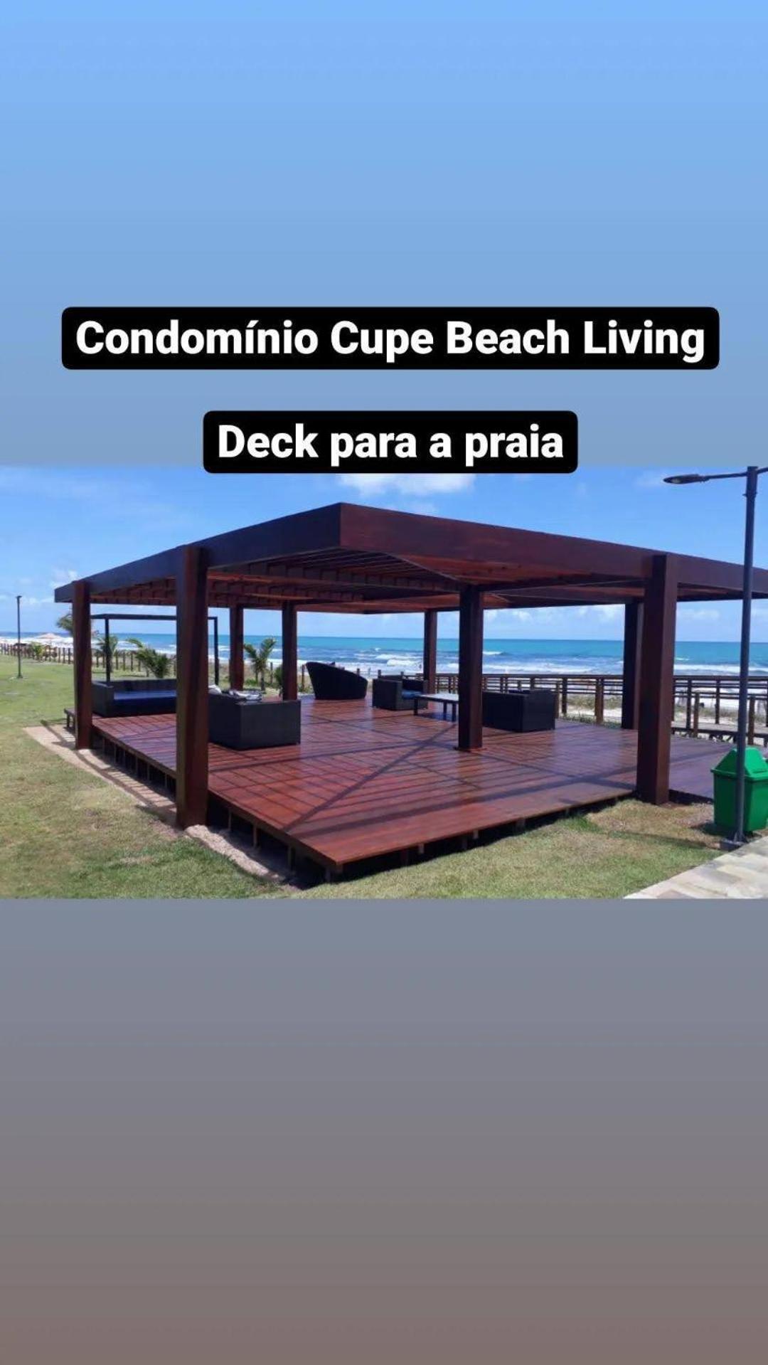 Luxuoso Flat 3 Quartos, Terreo, No Cupe Beach Living - Beira Mar De Porto De Galinhas Ngoại thất bức ảnh