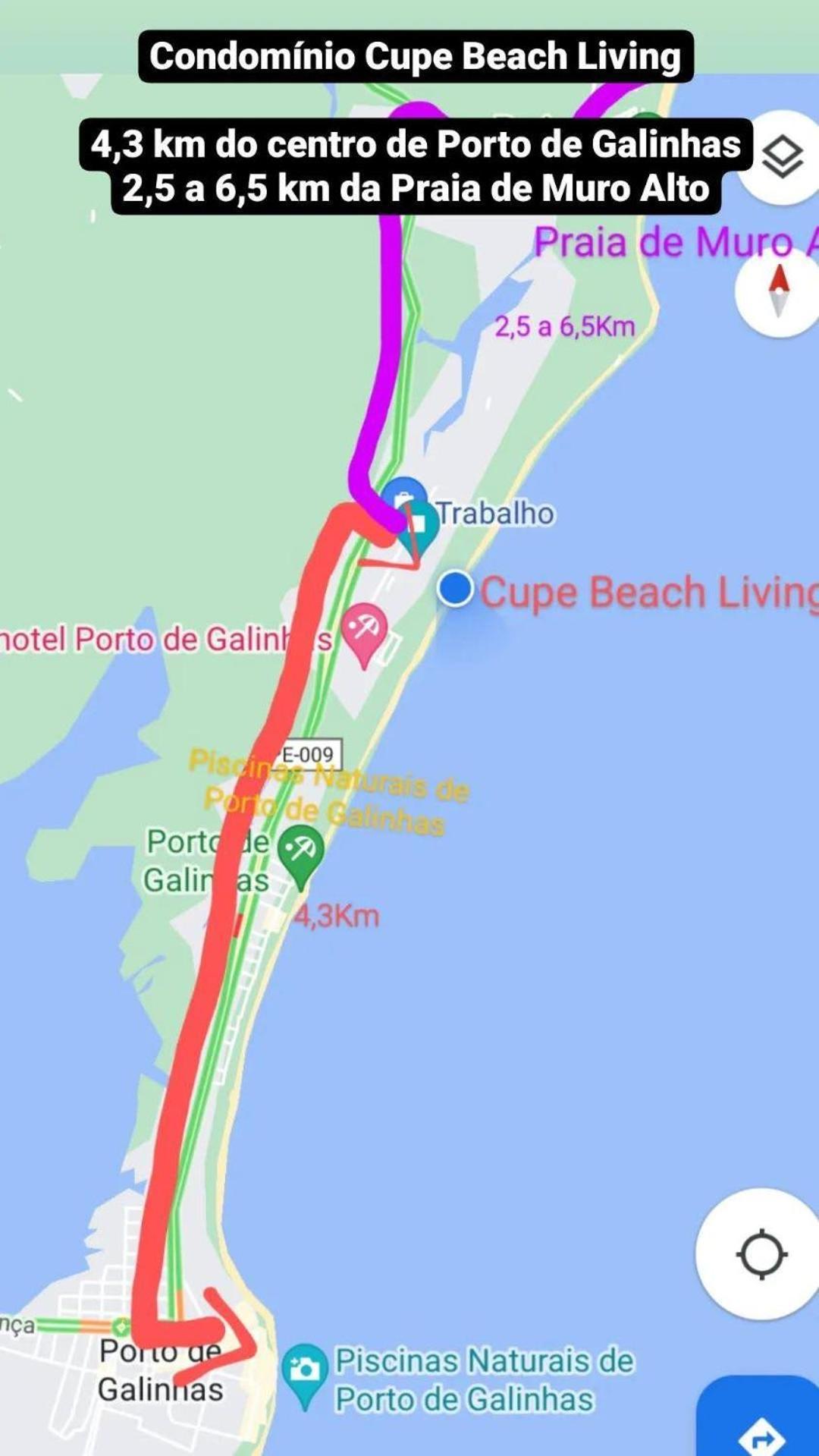 Luxuoso Flat 3 Quartos, Terreo, No Cupe Beach Living - Beira Mar De Porto De Galinhas Ngoại thất bức ảnh