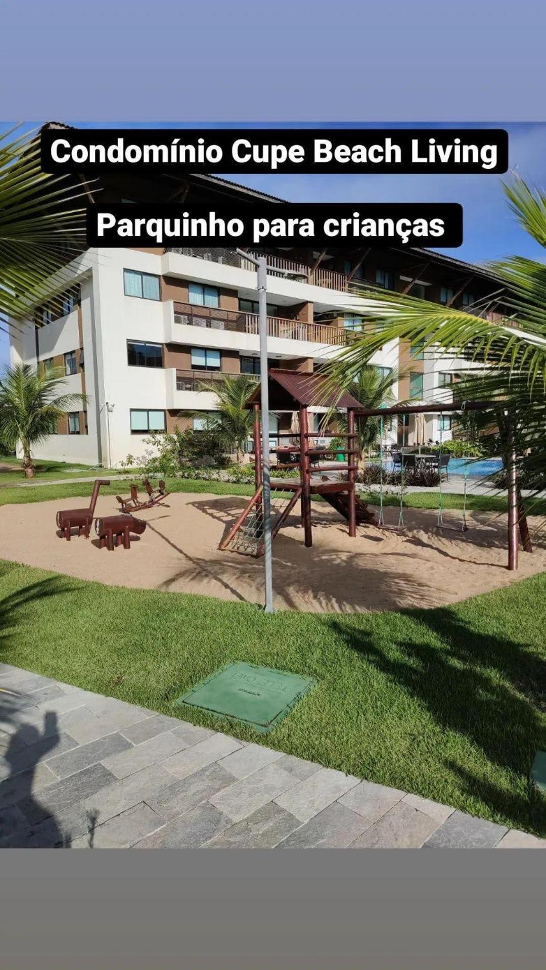 Luxuoso Flat 3 Quartos, Terreo, No Cupe Beach Living - Beira Mar De Porto De Galinhas Ngoại thất bức ảnh